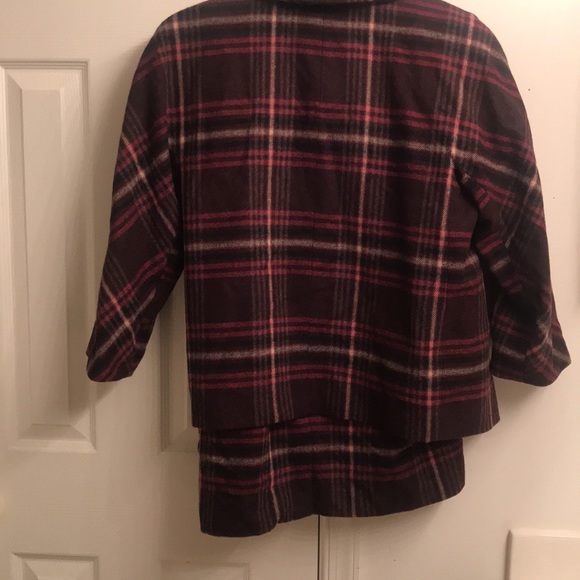 Talbots Burgundy and Pink Plaid Dress - Picture 8 of 8